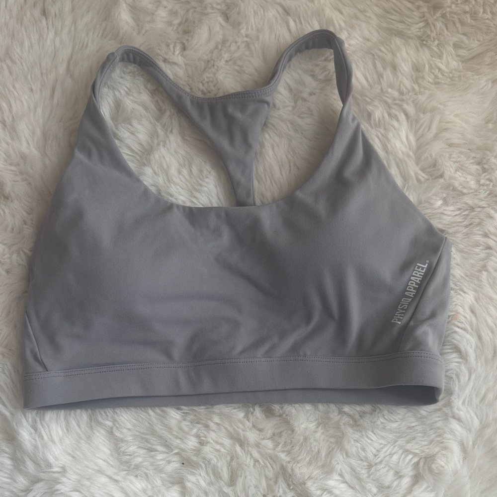 Women's Gray Racerback Sports Bra by